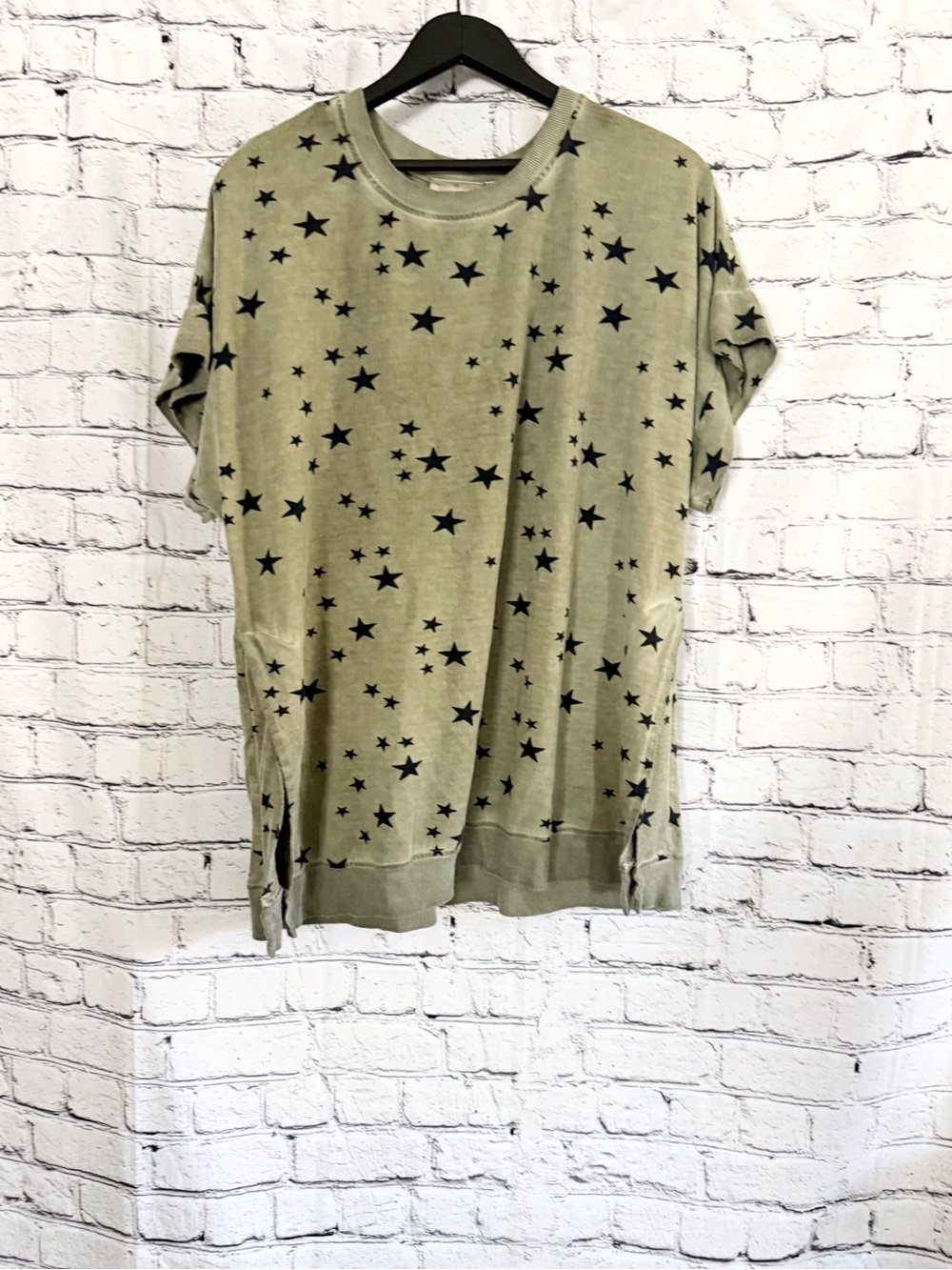 DANTELLE. Green tunic. Size 2X